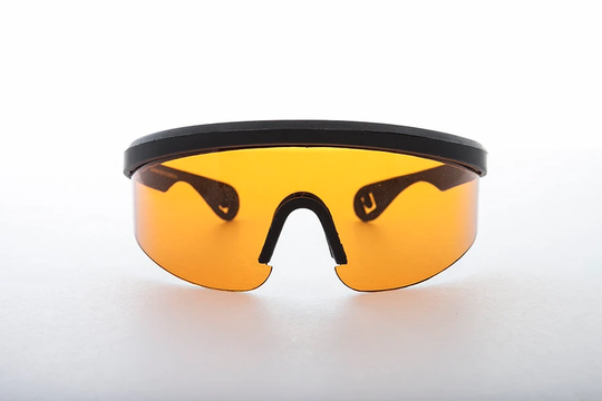 Kids Size Wrap Sunglass With Blue Blocking Amber Lens - Little Bolt