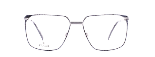 Gucci 1204 59A Square Silver Eyeglasses Optical Frame