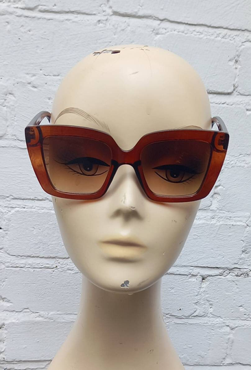 Sunglasses Oversize Square Brown