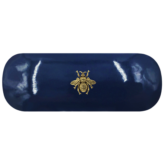 Antique Gold Bee Hard Glasses Case. Bumble Spectacle Insect Bumblebee Reading Eyeglasses Golden Honey Birthday Gift