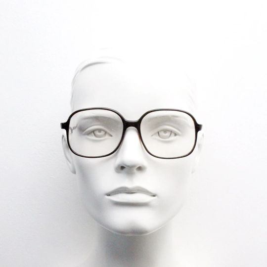 Massimo Morwen 80S Vintage Square Glasses Made in Italy. Brown Acetate Optical Frames. Prescription Eyeglasses. 70S Nos Rx Spectacles