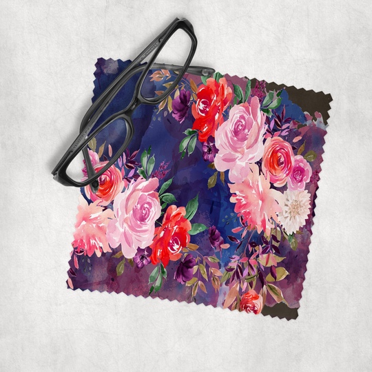 Lots Of Roses - Microfiber Lens Cleaning Cloth For Eyeglasses, Cameras, Smartphones & All Screens
