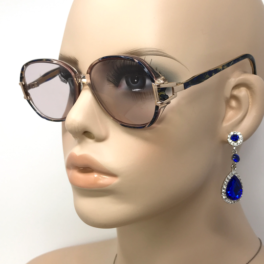 Vintage Specsavers Connie Eyeglasses Glasses Frame Blue Clear Square Used Eyeglass Frames Retro
