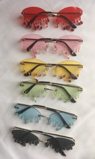 Drip Crystal Drop Sunglasses