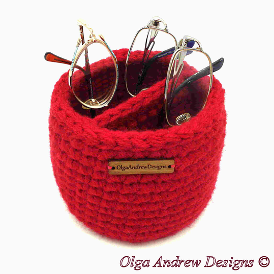 25 Colours Round Medium Divided Eyeglasses Stand, Multiple Glasses Holder, Double Cell Phone Holder Olgaandrewdesigns