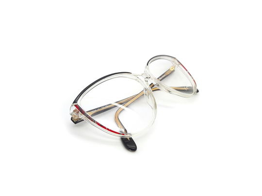 Vintage Clear Oversized Cat Eye Women's Glasses Frame // Genuine 1980S New Old Stock