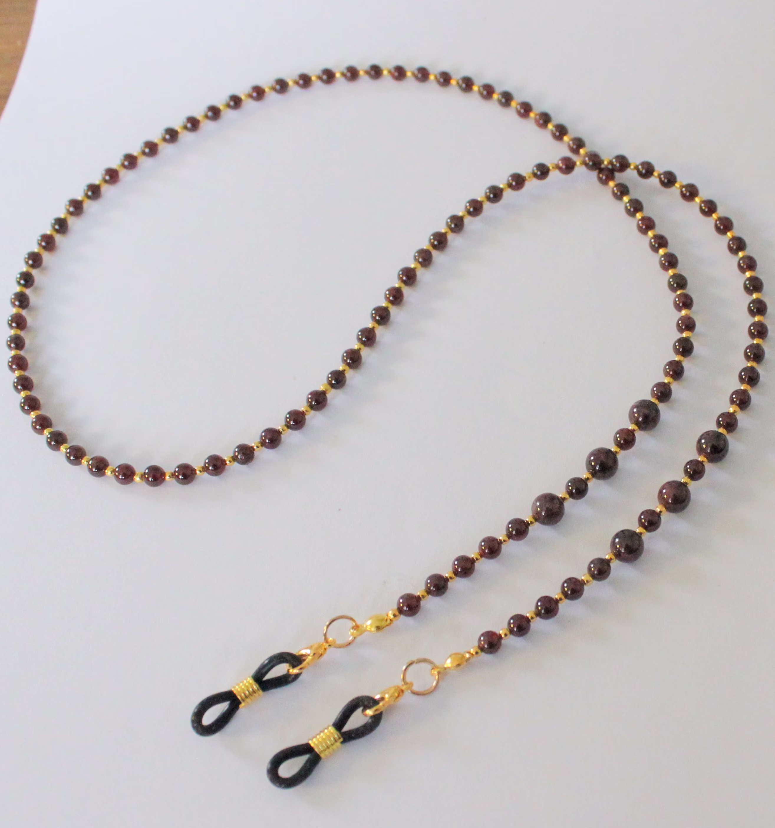 Garnet Gemstone Glasses Chain, Sunglasses Spectacles Holder, Simply Range