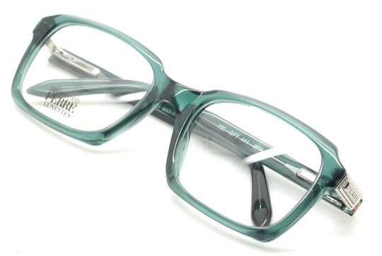 Vintage Gianfranco Ferré Gff 444 Eye-Catching Green Thick Rimmed Rectangular Eyewear