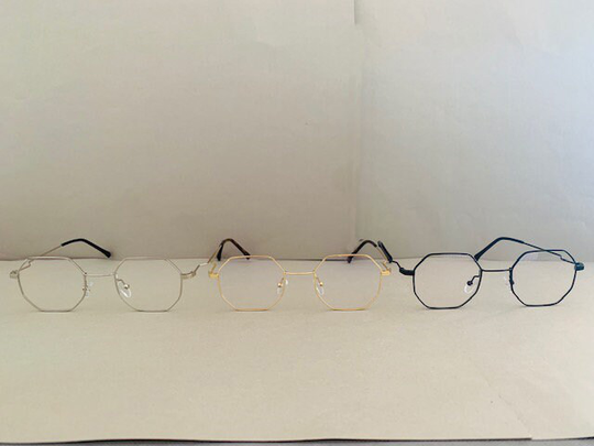 Vintage Chic Retro Polygon Form Eyeglasses Frame Optical Eyewear Non-Prescription With Clear Lenses For Women Men-36