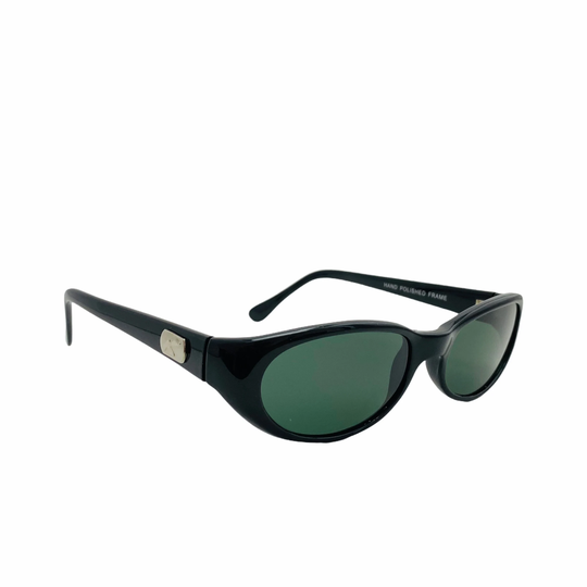 Authentic Vintage 90S Made Triangular Black Sunglasses