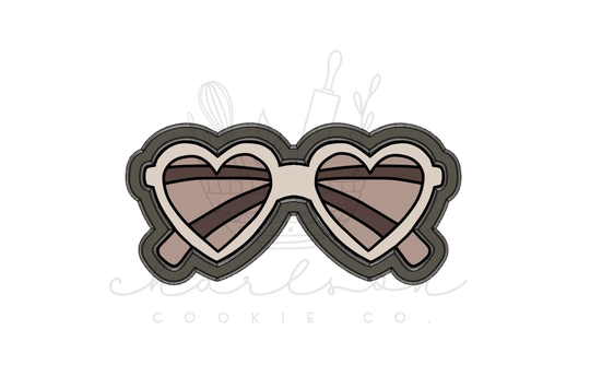Heart Sunglasses Cookie Cutter