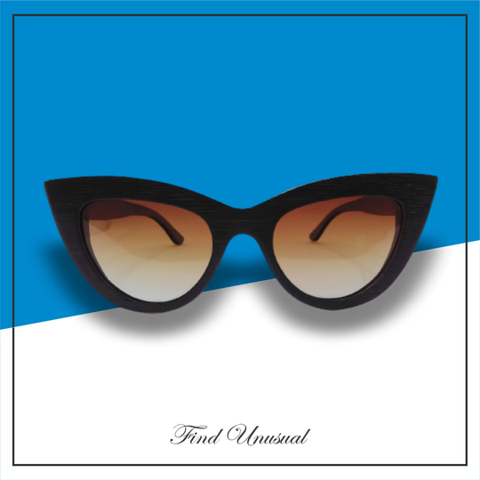 Cat Eye Wood Sunglasses Vintage Prescription Glasses Groomsmen Proposal Frames