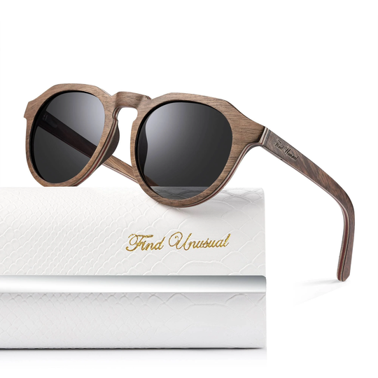 Nature Walnut Wooden Sunglasses With Round Vintage Frame Prescription Glasses Groomsmen Proposal Eye Frames