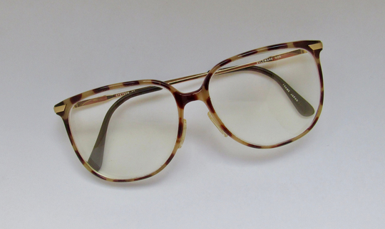Vtg Zyloware 020 Stetson 52 Tortoise Prescription Lenses Frame Japan Gold Tone Accents