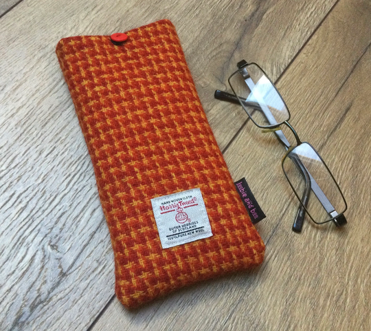 Harris Tweed Glasses Case, Spectacles Tweed Specs Scottish Gift, Fathers Day Gift For Him, Man