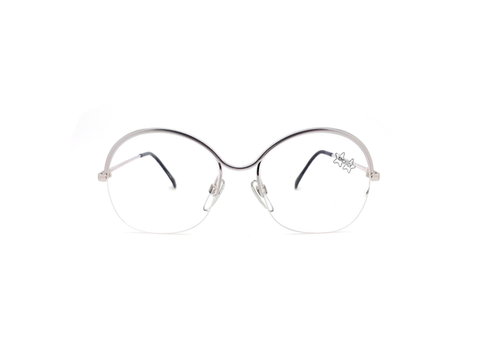 Vintage Luxottica Hera/3 Chrome 80S Glasses Frames // 1980S Designer Eyeglasses