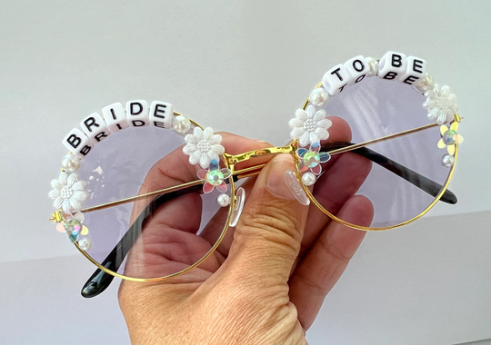 Purple Pretty Bride To Be Sunglasses For Hen/Bachelorette Parties