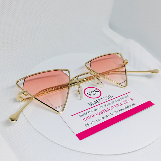 Retro Pink Sunglasses, 90S Style Sunglasses For Women, Y2K Ladies Fashion Trendy, Rave, Festival, Cool 2000S