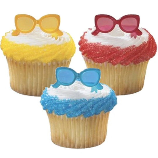Sunglass Topper ~ Cupcake Pool Party Beach