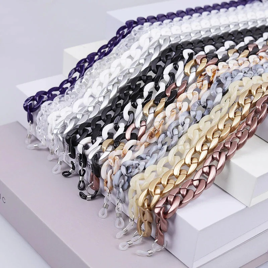 Glasses Chain Holders Sunglasses Matte Chains Lanyard Women Anti-Slip Reading Cord Holder Neck Strap Rope Mask Chain