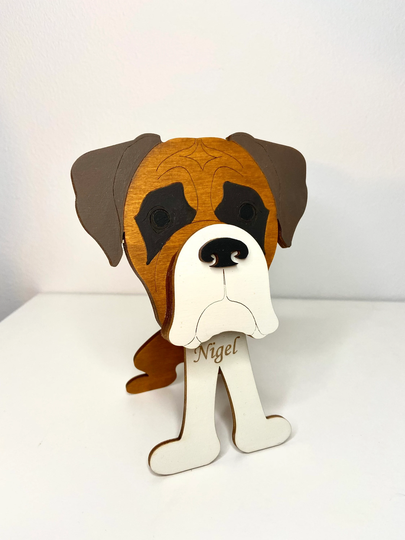 Boxer Eyeglasses Holder, Glasses Stand Wooden Stand, Holder