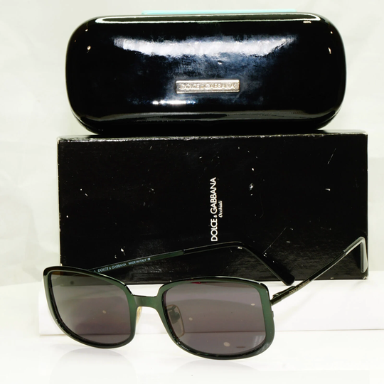 Authentic Dolce Gabbana Mens Womens Vintage Sunglasses Green Dg 122 720 33875