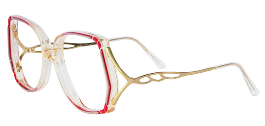 Vintage 1980S Raspberry Red Designer Eyeglass Frames Never Used