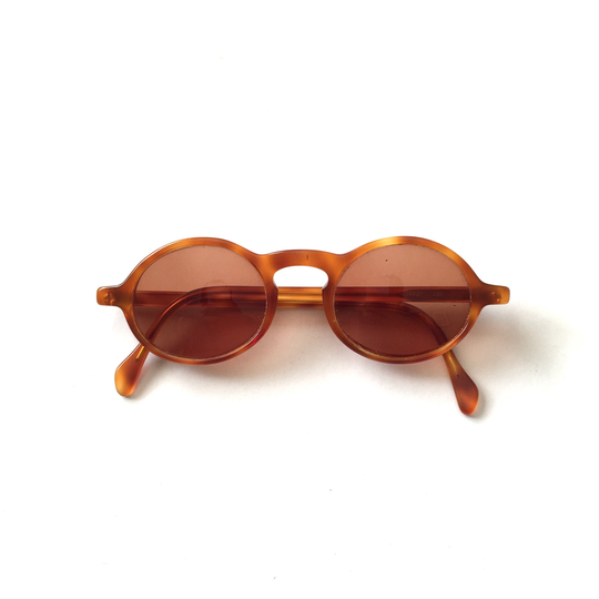 Mens Womens Vintage Light Brown Tortoiseshell Byblos Sunglasses Glasses