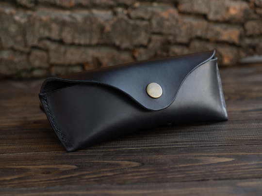 Leather Case For Sunglasses, Personalized Holder Eyeglasses With Initials, Custom Sunglasses Monogrammed, Simple Style