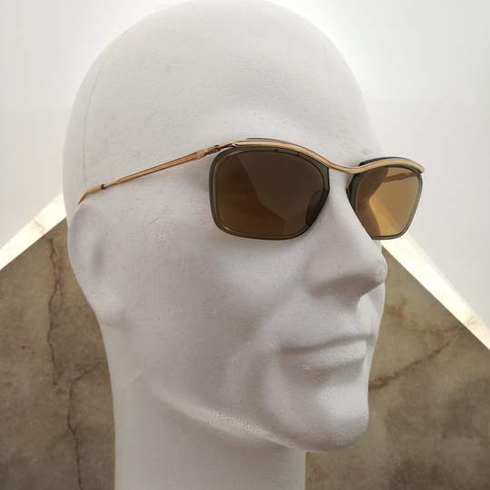 Gold Plated Sunglasses From The 50S, Vintage French Sunglasses. Dimensions 52 - 20. Vintage Glasses Women & Men