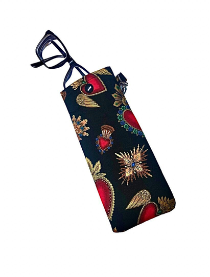 Sacred Heart, Sunglass Eyeglass Case, Mexican Accessories, Latina Gift