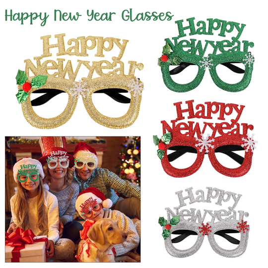 New Year Party Eyeglasses Favors Eyewear Photo Props Fancy Funny For 2023 Year's Eve Decorations