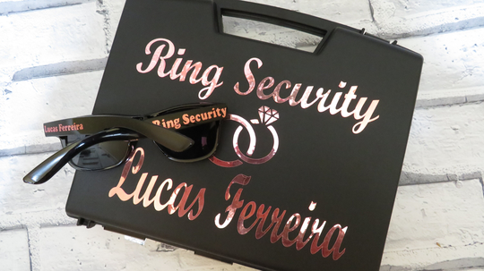 Ring Security Box With Free Sunglasses, Ring Bearer Gift, Page Boy Special Agent Wedding Idea