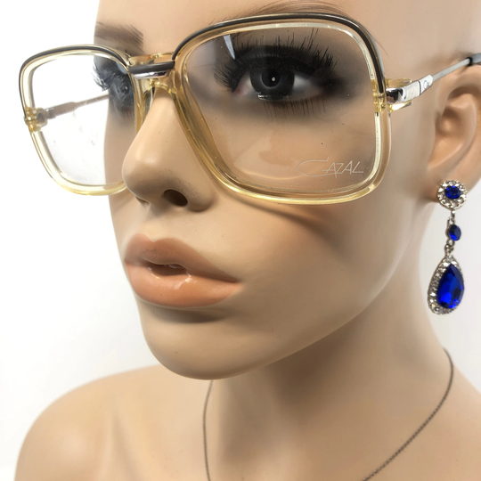 Vintage Cazal Mod 629 Eyeglasses Glasses Frame Clear Square Used Eyeglass Frames Retro