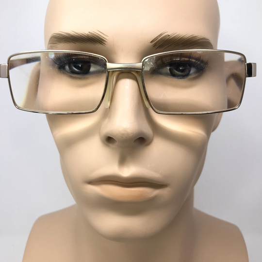 Vintage Specsavers Sp4 Eyeglasses Glasses Frame Gold Rectangular Used Eyeglass Frames Retro