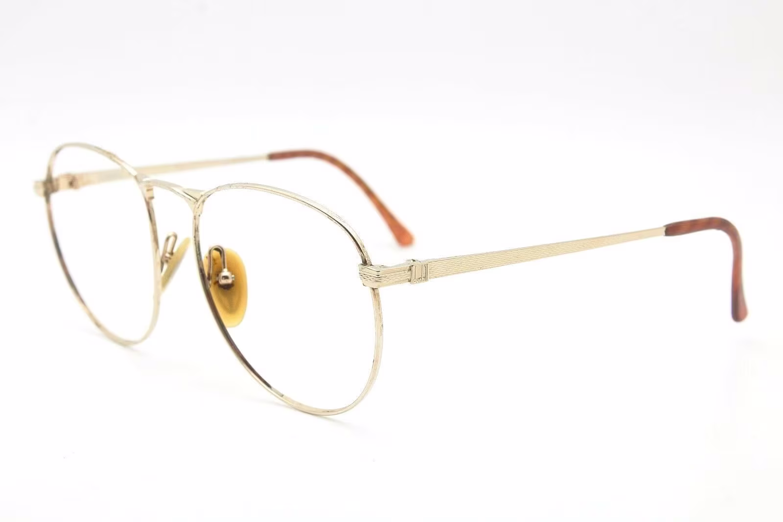 Vintage Man Glasses Dunhill 6065 41 55-18Metal Eewear Frame Occhiali Sunglasses Round Classis Eyewear Plastic