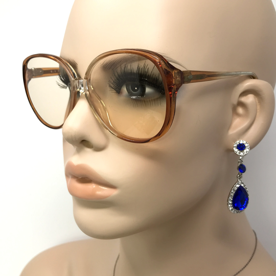 Vintage K. Blyth Michelle Eyeglasses Glasses Frame Brown Square Used Eyeglass Frames Retro