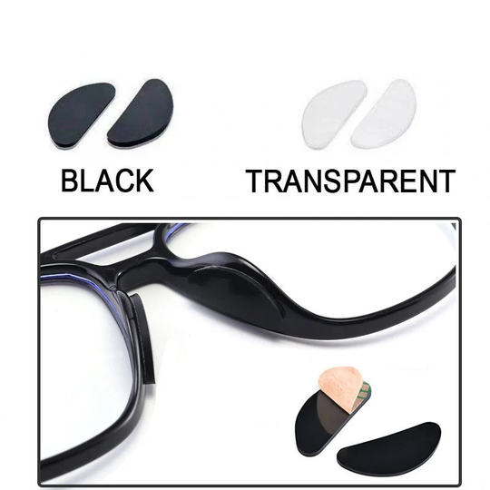 One Pair Adhesive Nose Pads For Eyeglass Anti-Slip Silicone Glasses Spectacles