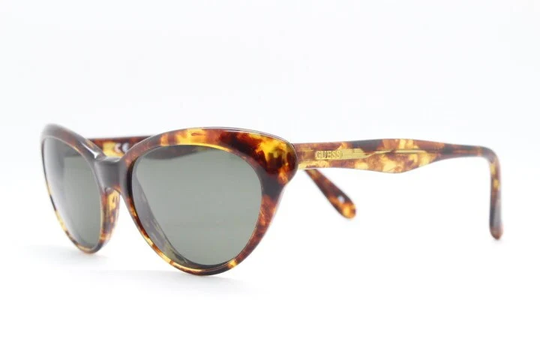 Guess 90S Vintage Womens Cat Eye Sunglasses Model Gu767. Chic Tortoise Oval 60S Style Cateye Design. Unused Nos