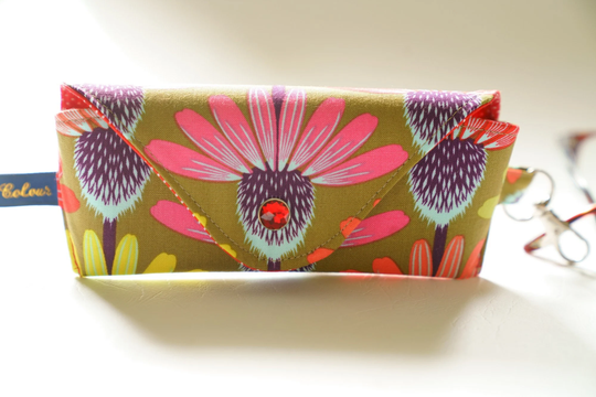 New Glasses Case/ Eyeglasses Sunglasses Reading Glasses Case/Floral/Fresh Echinacea/Am Horner/Autumn