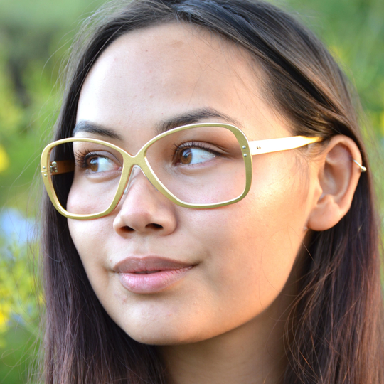 Big Gold Glasses Frames No Lenses Retro Disco 1970S 1980S Oversized Butterfly Matte Large Eyeglasses Vintage