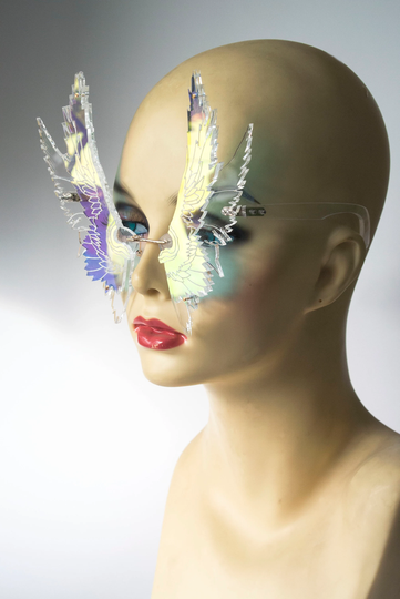 Iridescent Angel Wing Glasses