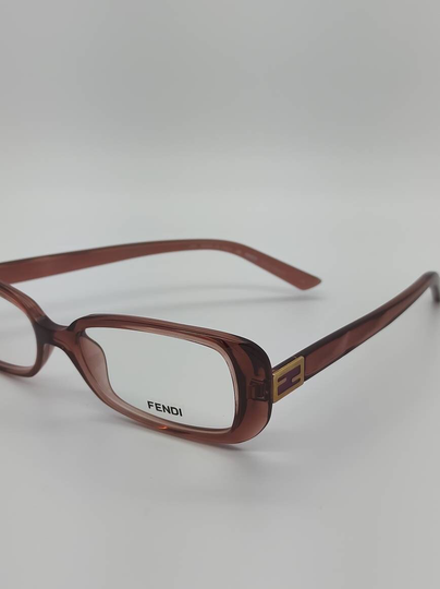 Vintage New Old Stock Fendi Pink Translucent Eyeglass Frames Mod 898 Demo Lenses