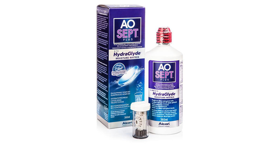AOSEPT PLUS with Hydraglyde 360 ml with case