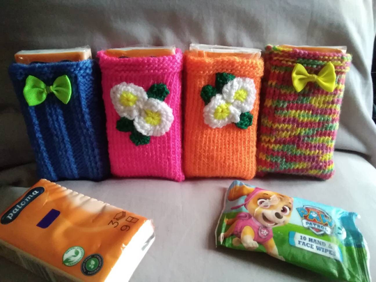 Eye Glasses Cases & Pocket Tissues Holder Ideal For Handbags