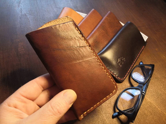 Natural Leather Glasses Case - Various Colours Ready To Post