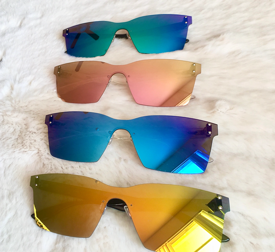 Iridescent Retro Sunglasses - One Pair Your Choice