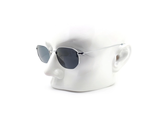 Vintage Rectangular Sunglasses Haute Couture B116 // 1980S New Old Stock Silver