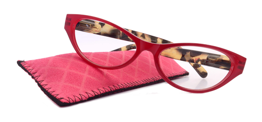 Zoe, Premium Reading Glasses High End Glass +1.50 To +3 | Cat Eye | Red Magnifying Glasses, Optical Frames, Ny Fifth Avenue