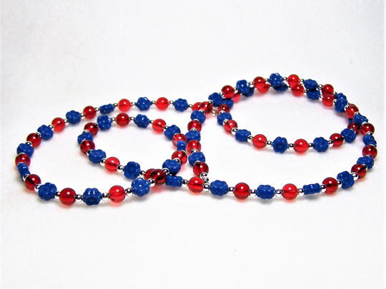Red & Blue Eyeglass Chain